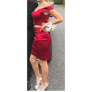 Sherri Hill Fall 2018 Short Red Hoco Dress